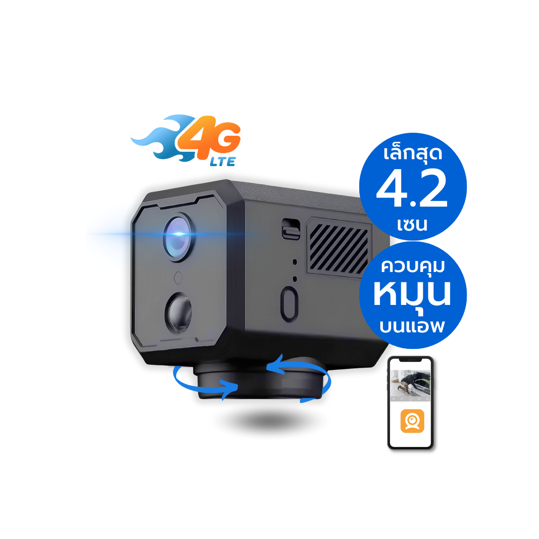 กล้องวงจรปิด ขนาดเล็ก SebO CHIBI MOVE 4G  Full HD ขนาด 4.2 cm (อินฟราเรดไร้แสง)_0